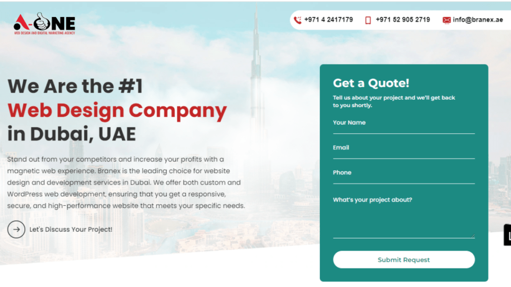 Top Best Web Design Companies In Dubai A One Webdesign In Dubai