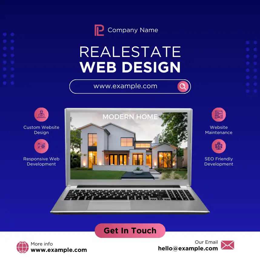 real estate website design - A One web Design