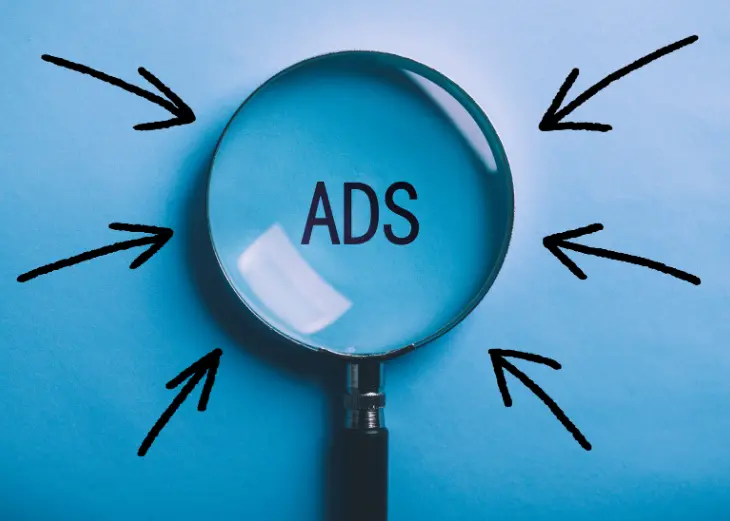 Screenshot of Google Search Ads appearing at the top of Google search results with sponsored listings and ad head lines - A-one web design