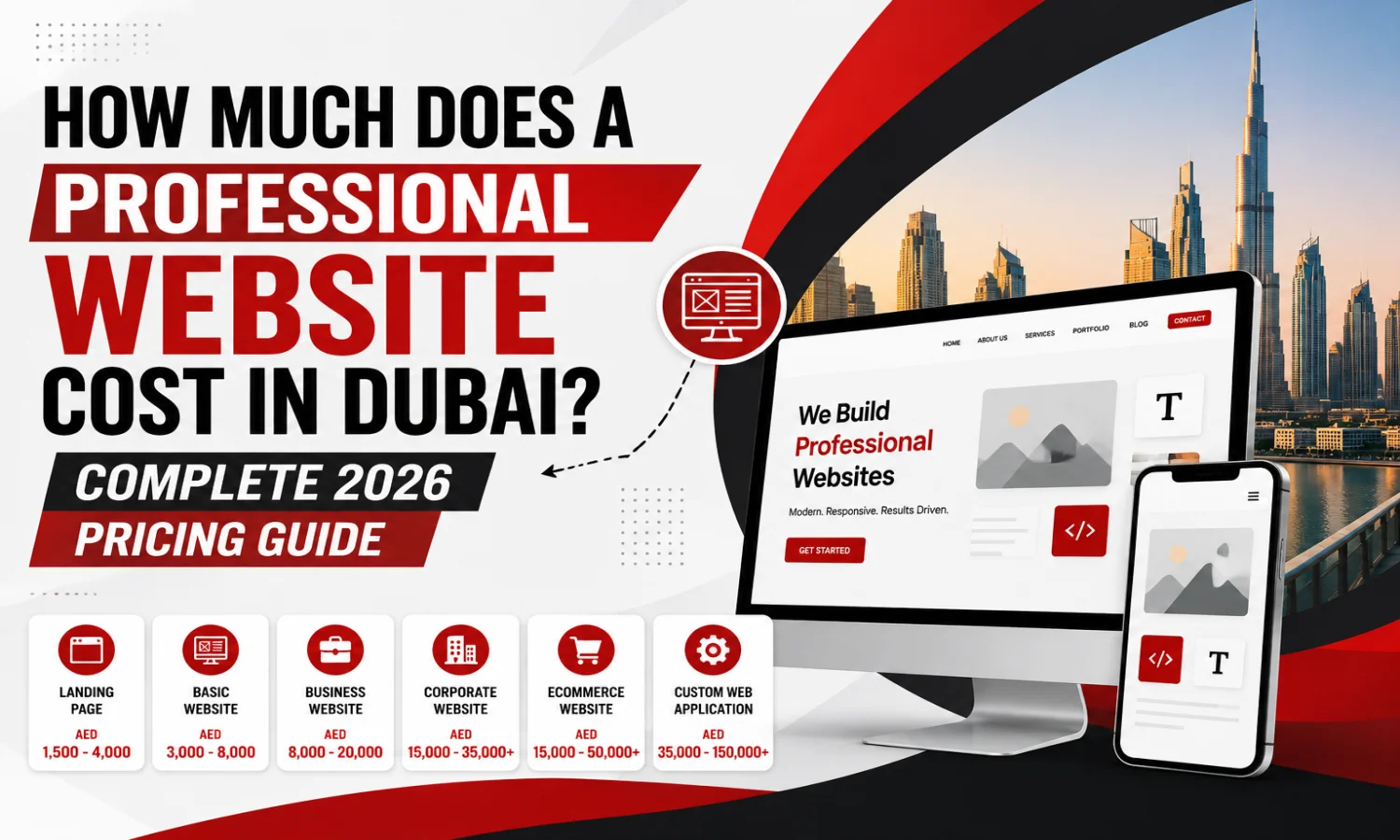 Website cost in Dubai 2026 pricing guide for businesses