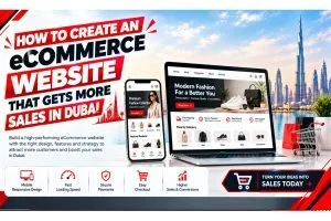 Ecommerce website Development homepage design for a Dubai online store