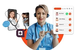 Medical call centre software solution helping Dubai healthcare providers manage patient calls, appointments, and support services
