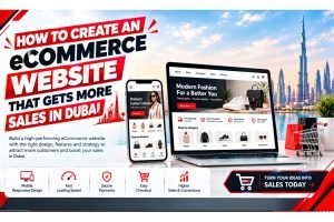 Ecommerce website Development homepage design for a Dubai online store