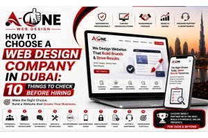 Business owner comparing web design companies in Dubai